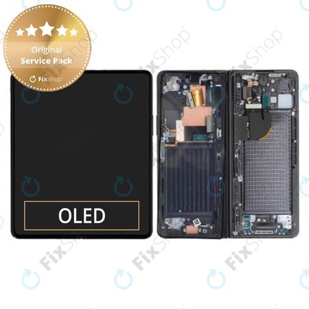 Samsung Galaxy Z Fold 5 F946B - LCD Display + Touch Screen + Frame (Phantom Black) - GH82-31842A Genuine Service Pack