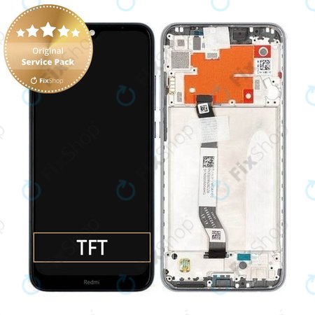 Xiaomi Redmi Note 8T - LCD Display + Touch Screen + Frame (Moonshadow Grey) - 5600040C3X00 Genuine Service Pack