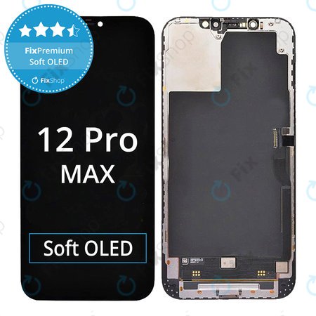 Apple iPhone 12 Pro Max - LCD Display + Touch Screen + Frame Soft OLED FixPremium