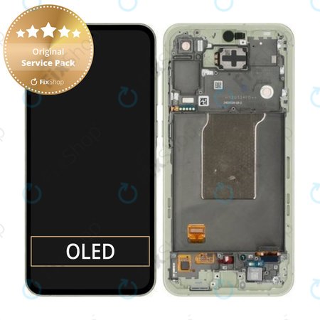 Samsung Galaxy A55 A556B - LCD Display + Touch Screen + Frame (Awesome Lemon) - GH82-34305D Genuine Service Pack