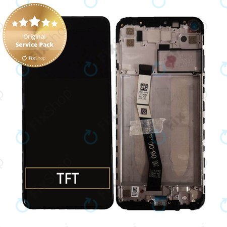 Xiaomi Redmi Note 9 - LCD Display + Touch Screen + Frame (Midnight Grey) - 560003J15S00, 560009J15S00 Genuine Service Pack