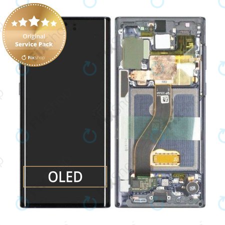 Samsung Galaxy Note 10 - LCD Display + Touch Screen + Frame (Aura White) - GH82-20818B, GH82-20817B Genuine Service Pack