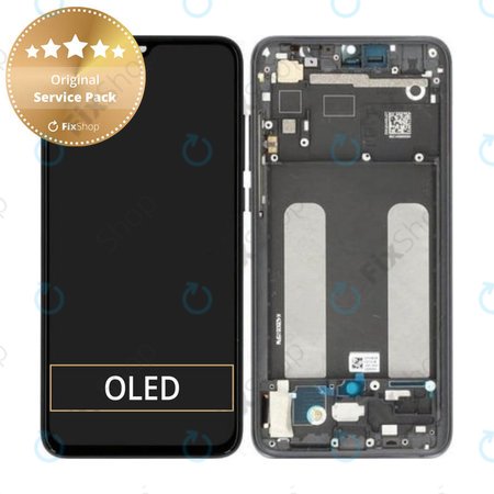 Xiaomi Mi 9 Lite - LCD Display + Touch Screen + Frame (Onyx Grey) - 560610118033, 5600030F3B00 Genuine Service Pack