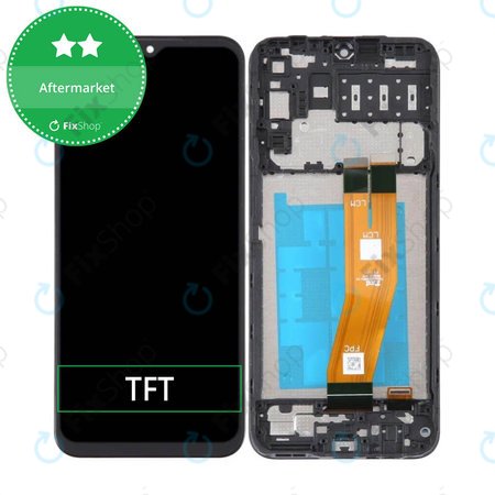 Samsung Galaxy A14 A145R - LCD Display + Touch Screen + Frame (Black) TFT