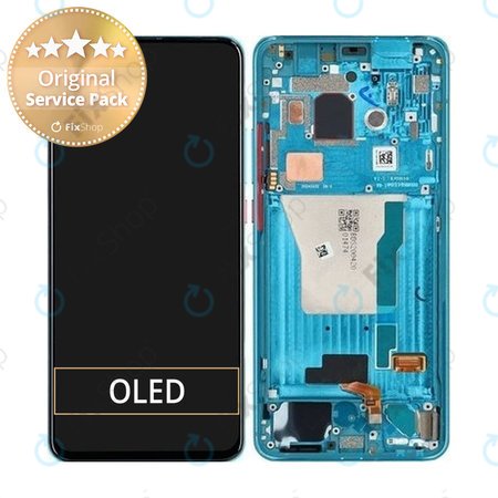 Xiaomi Pocophone F2 Pro - LCD Display + Touch Screen + Frame (Neon Blue) - 56000D0J1100 Genuine Service Pack