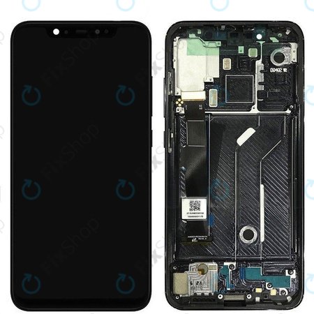 Xiaomi Mi 8 - LCD Display + Touch Screen + Frame (Black) - 5606100400B6 Genuine Service Pack