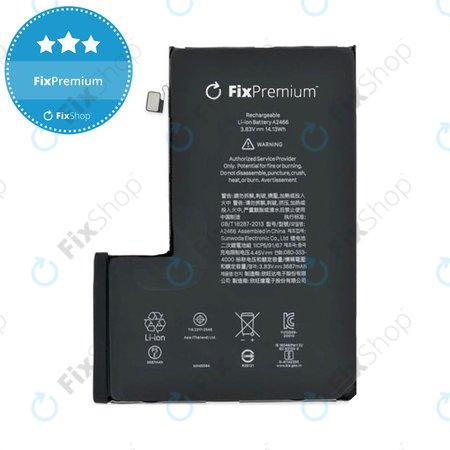 Apple iPhone 12 Pro Max - Battery A2466 3687mAh FixPremium