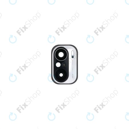 Xiaomi Poco F3 - Rear Camera Lens + Frame (Arctic White)