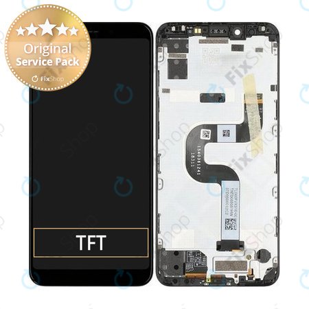 Xiaomi Mi A2 - LCD Display + Touch Screen + Frame (Black) - 5606100530B6 Genuine Service Pack