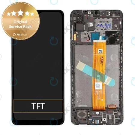 Samsung Galaxy A12 A127F, A032F - LCD Display + Touch Screen + Frame - GH82-26485A, GH82-26486A Genuine Service Pack