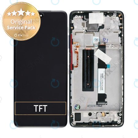 Xiaomi Mi 10T Lite 5G - LCD Display + Touch Screen + Frame (Pearl Grey) - 5600040J1700, 56000E0J1700 Genuine Service Pack