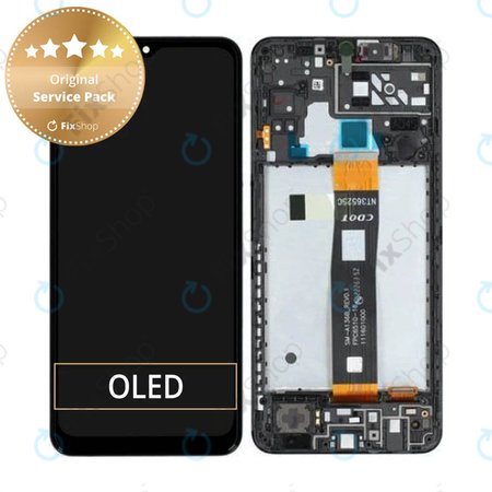 Samsung Galaxy A04S A047F - LCD Display + Touch Screen + Frame (Black) - GH82-29805A, GH82-29806A Genuine Service Pack