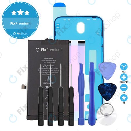 Apple iPhone 12, 12 Pro - Battery 2815mAh FixPremium + Battery Adhesive + LCD Adhesive + Toolkit - Multipack