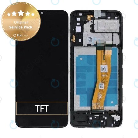 Samsung Galaxy A04e A042F - LCD Display + Touch Screen + Frame (Black) - GH81-23088A Genuine Service Pack