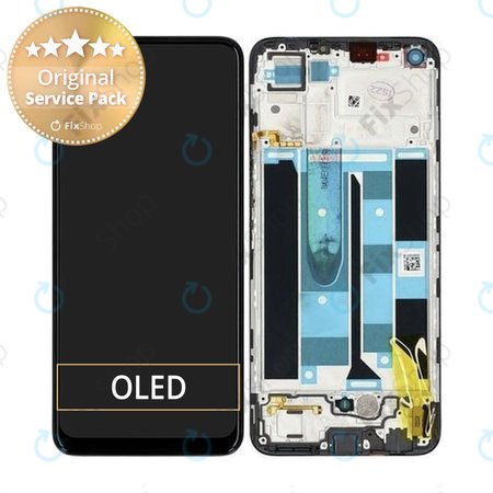 Realme 8 RMX3085 - LCD Display + Touch Screen + Frame (Cyber Black) - 4906919 Genuine Service Pack