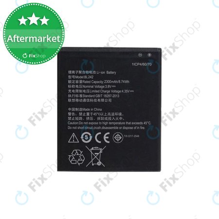 Lenovo A6000, Vibe C A2020 - Battery BL242 2300mAh