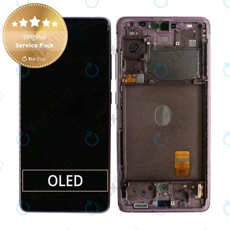 Samsung Galaxy S20 FE G780F - LCD Display + Touch Screen + Frame (Cloud Lavender) - GH82-24219C, GH82-24220C, GH82-31328C, GH82-31329C Genuine Service Pack