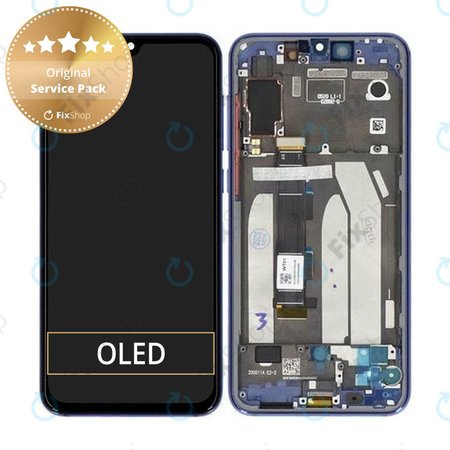 Xiaomi Mi 9 SE - LCD Display + Touch Screen + Frame (Ocean Blue) - 5610100210B6 Genuine Service Pack