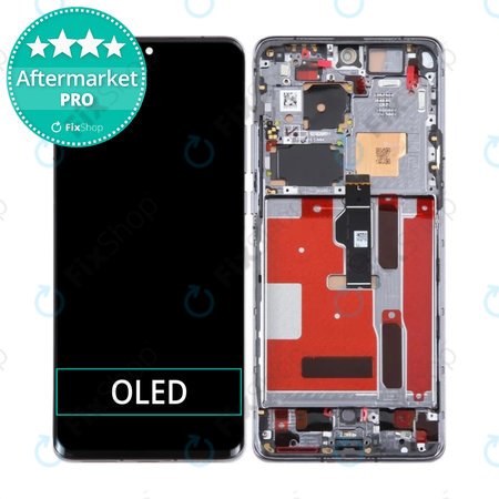 Huawei P50 Pro JAD-AL50 JAD-LX9 - LCD Display + Touch Screen + Frame (Golden Black) OLED