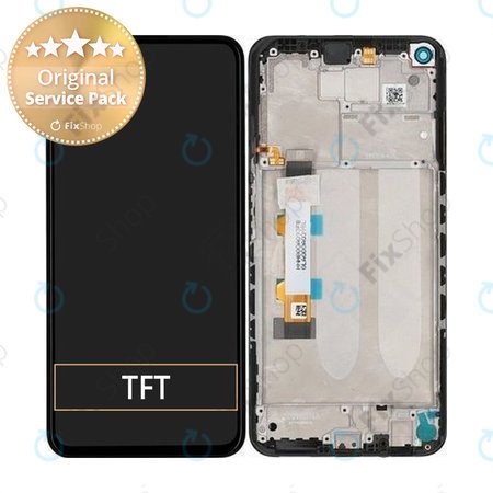 Xiaomi Redmi Note 9T 5G - LCD Display + Touch Screen + Frame (Nightfall Black) - 5600030J2200 Genuine Service Pack