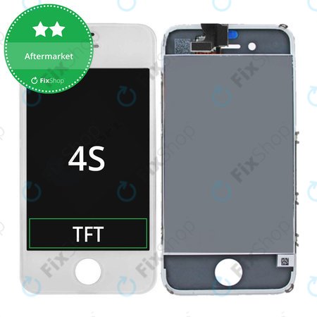 Apple iPhone 4S - LCD Display + Touch Screen + Frame (White) TFT