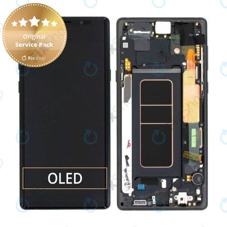 Samsung Galaxy Note 9 N960U - LCD Display + Touch Screen + Frame (Midnight Black) - GH97-22269A, GH97-23737A, GH97-22270A Genuine Service Pack