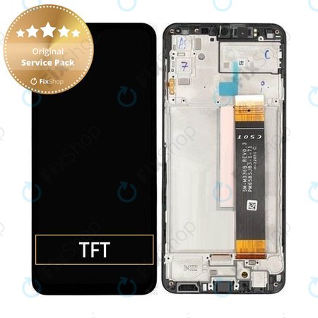 Samsung Galaxy M23 5G M236B - LCD Display + Touch Screen + Frame (Black) - GH82-28487A, GH82-28488A, GH82-28492A Genuine Service Pack