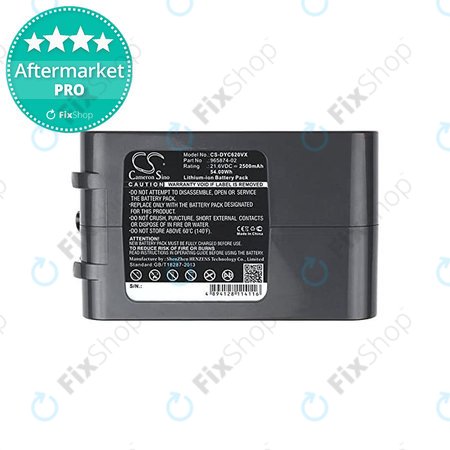 Dyson DC-series, V6 - Battery 965874-02 Li-Ion 21.6V 2500mAh HQ